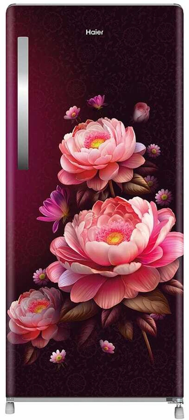 Haier 190L 3 Star Direct Cool Single Door Refrigerator – Red Blossom (HRD-2113CRBA-N)